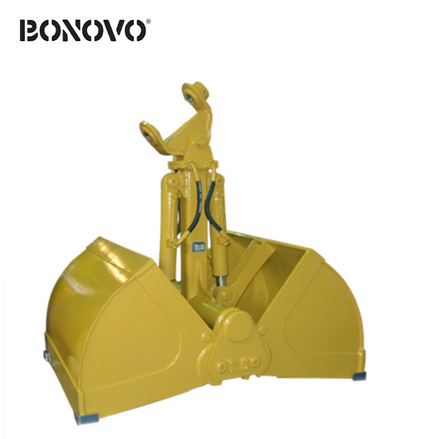 BONOVO Benna bivalve per cantiere con livello di protezione dall'usura più elevato - Bonovo