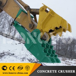 BONOVO Customizable hydraulic concrete pulverized machine for earthmoving