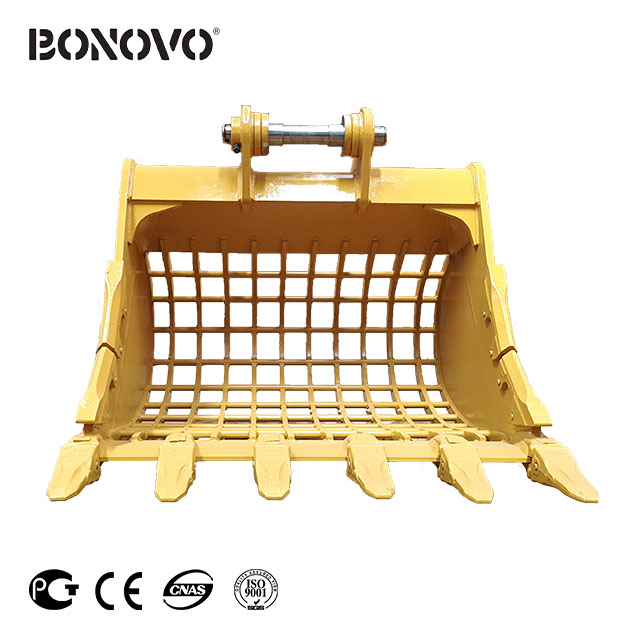 New Arrival China Hydraulic Thumb For Excavator - Bonovo durable skeleton screening bucket sieve bucket of all sizes - Bonovo - Bonovo