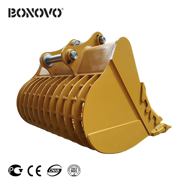 OEM China Farm Tractor Loader Buckets - Bonovo durable skeleton screening bucket sieve bucket of all sizes - Bonovo - Bonovo