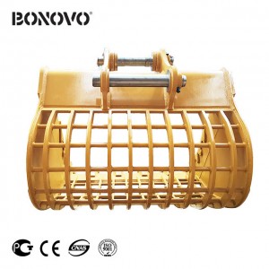 New Arrival China Hydraulic Thumb For Excavator –
 Bonovo durable skeleton screening bucket sieve bucket of all sizes – Bonovo