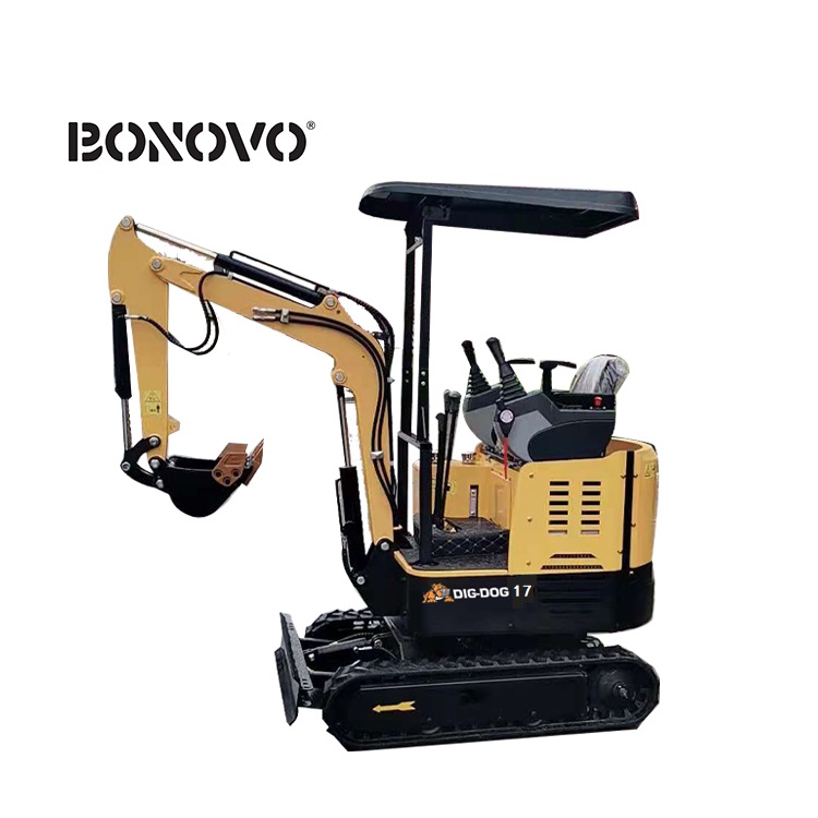 OEM/ODM Supplier U50 Excavator –
 DIG-DOG DG-17 mini crawler excavator 1.7 ton mini digger with attachment – Bonovo