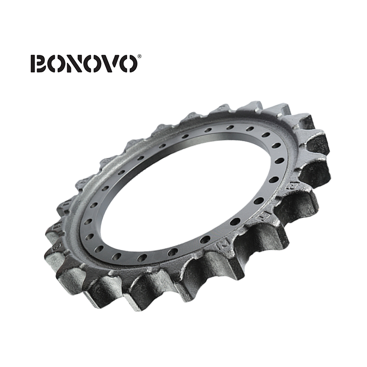 Cheapest Factory China Rubber Tracks For Excavators Manufacturers –
 BONOVO Undercarriage Parts Excavator Drive Sprocket CAT302 CAT310 CAT320 E70B – Bonovo