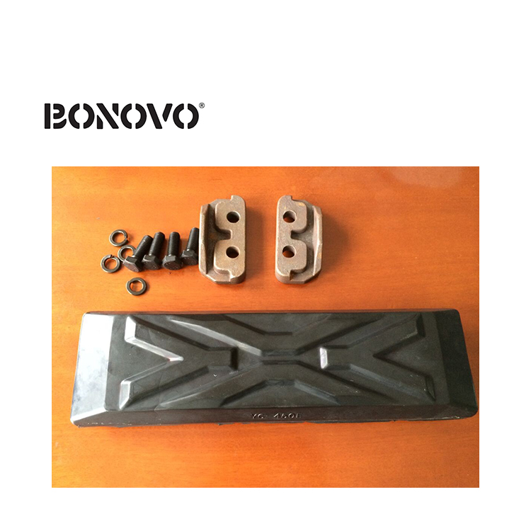 Rapid Delivery for Takeuchi Tl230 Tracks –
 BONOVO Undercarriage Parts Rubber Pad with 380 mm Width Pitch 135mm Fit for Excavator – Bonovo