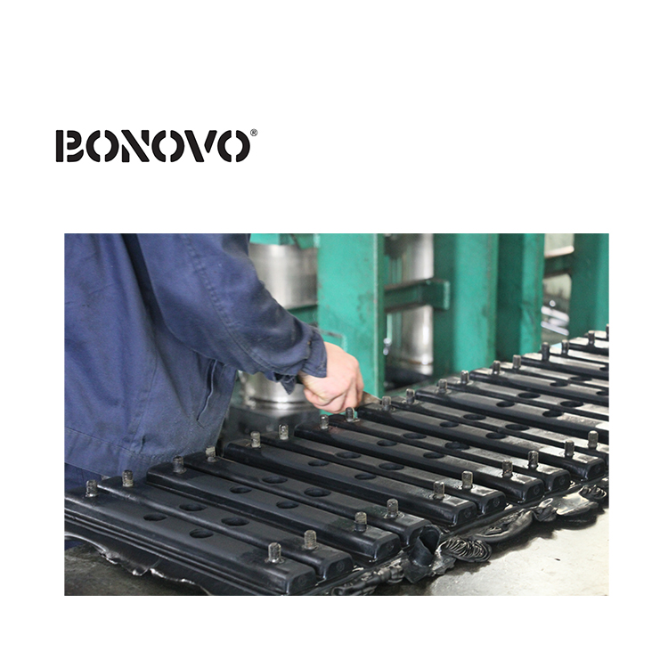 Factory best selling Cat 257 Tracks –
 BONOVO Undercarriage Parts Excavator Bulldozer Rubber Pad 300mm 400mm 450mm 500mm 600mm 800mm – Bonovo