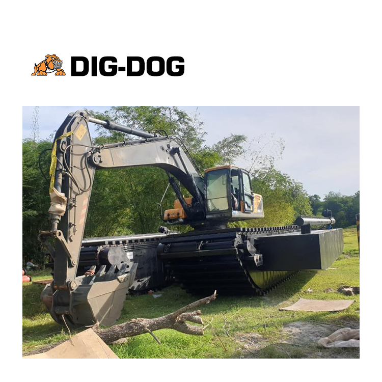 Qodista Qodista Amphibious New Mini Hydraulic Crawler Excavator oo leh Pontoon sabayn - Bonovo