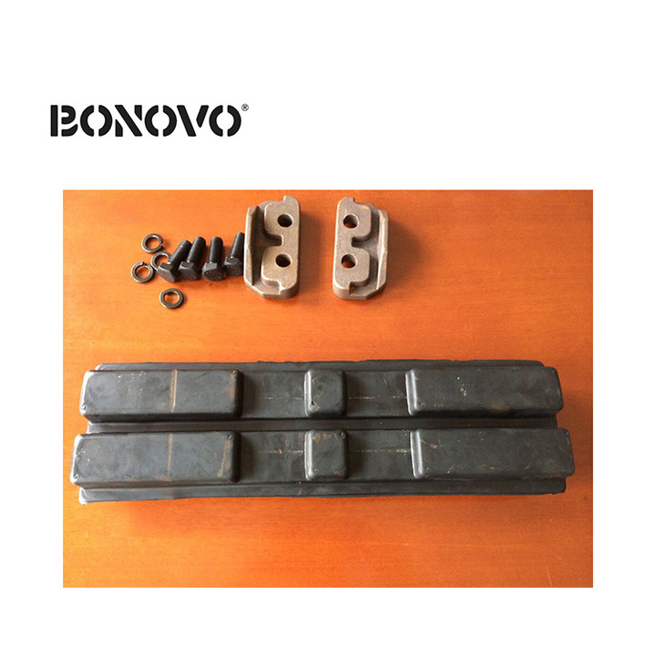 BONOVO Undercarriage Parts रबर प्याड मिनी एक्काभेटरको लागि - Bonovo