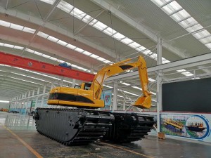 Swamp Excavator, Amphibious Excavator for Sale | Float Track Manufacturer