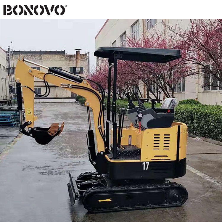 factory low price Terex Tc16 Excavator - DIG-DOG DG-17 mini crawler excavator 1.7 ton mini digger with attachment - Bonovo - Bonovo