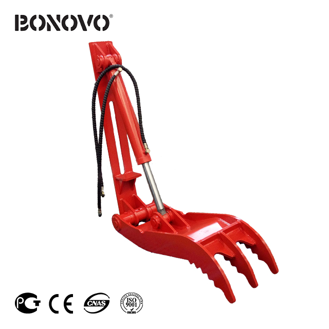 Wholesale Price China Excavator Quick Attach - BONOVO Excavator link-on hydraulic thumb for mini digger excavator - Bonovo - Bonovo