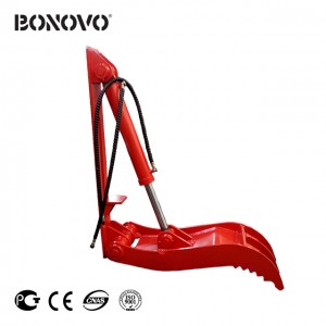 Excavator link-on hydraulic thumb from BONOVO for mini digger excavator - Bonovo