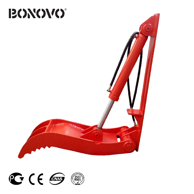 Short Lead Time for Mini Excavator Plate Compactor For Sale - Excavator link-on hydraulic thumb from BONOVO for mini digger excavator - Bonovo - Bonovo