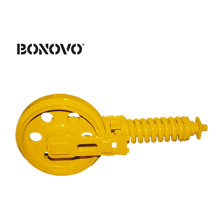 Quality Inspection for Track Rollers Excavator - BONOVO Undercarriage Parts Excavator Heavy Duty Track Front Idler Wheel Assy - Bonovo - Bonovo