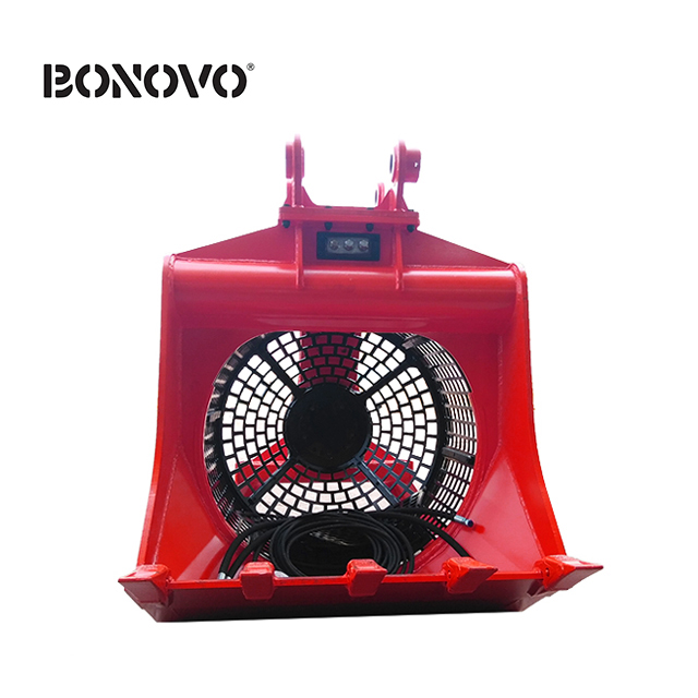 Original Factory Bobcat Combination Bucket - BONOVO independently designed and produced rotary screening bucket suitable for 1-50t excavators - Bonovo - Bonovo