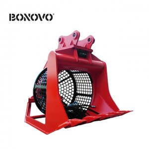 360 rotary screening bucket suitable for 1-50t excavators - Bonovo