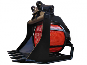 Rotary Screening Bucket For Excavator