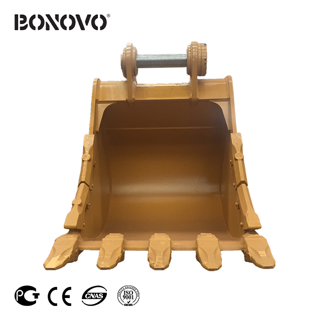 Bonovo severe-duty bucket quarry bucket for digging in severe ground conditions where rock is prevalent - Bonovo