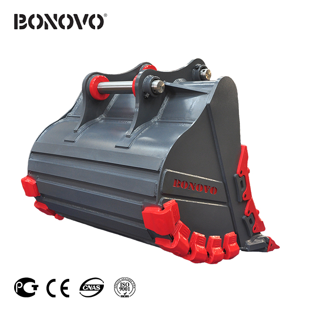 Quality Inspection for Cat Hydraulic Thumb - Bonovo factory direct sale extreme-duty bucket rock bucket for digging soft rock - Bonovo - Bonovo