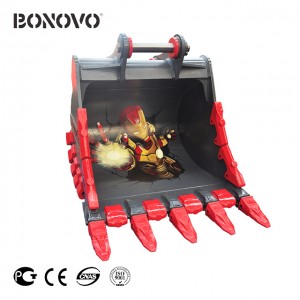 Bonovo factory direct sale extreme-duty bucket rock bucket for digging soft rock