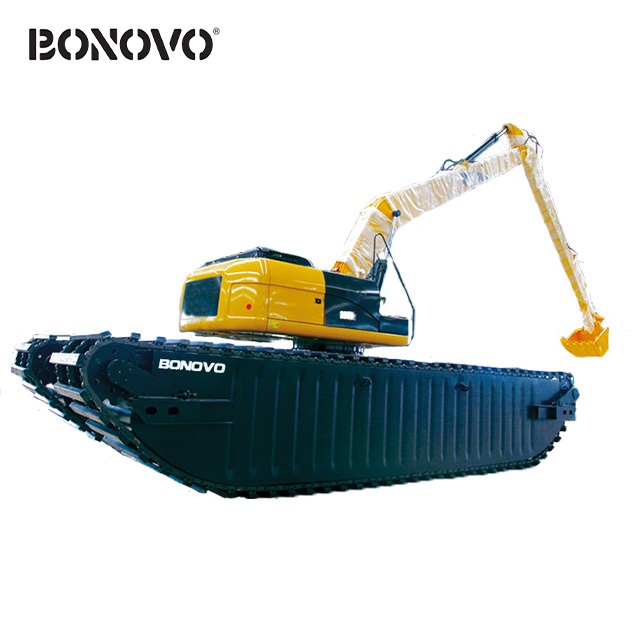 High reputation Case Cx36 For Sale - BONOVO Amphibious Excavator Price New Mini Hydraulic Crawler Excavator with Floating Pontoon - Bonovo - Bonovo