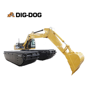 Amphibious Excavator Igiciro Gishya Mini Hydraulic Crawler Excavator hamwe na Pontoon ireremba - Bonovo