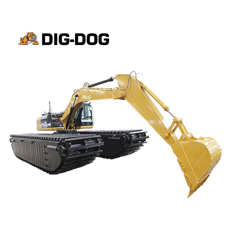 តម្លៃ Excavator Amphibious ថ្មី Mini Hydraulic Crawler Excavator with Floating Pontoon - Bonovo