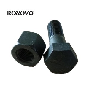 BONOVO အောက်ခံ အစိတ်အပိုင်းများ Excavator Bulldozer Track Bolts And Nuts