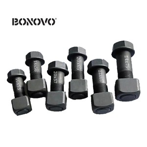 BONOVO Bincarriage Parts Excavator Buldozer Track Bolt and Nuts - Bonovo