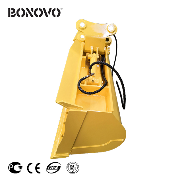 Chinese Professional Flat Face To Pioneer Adapter - BONOVO original design excavaor tilt ditch bucket any width - Bonovo - Bonovo