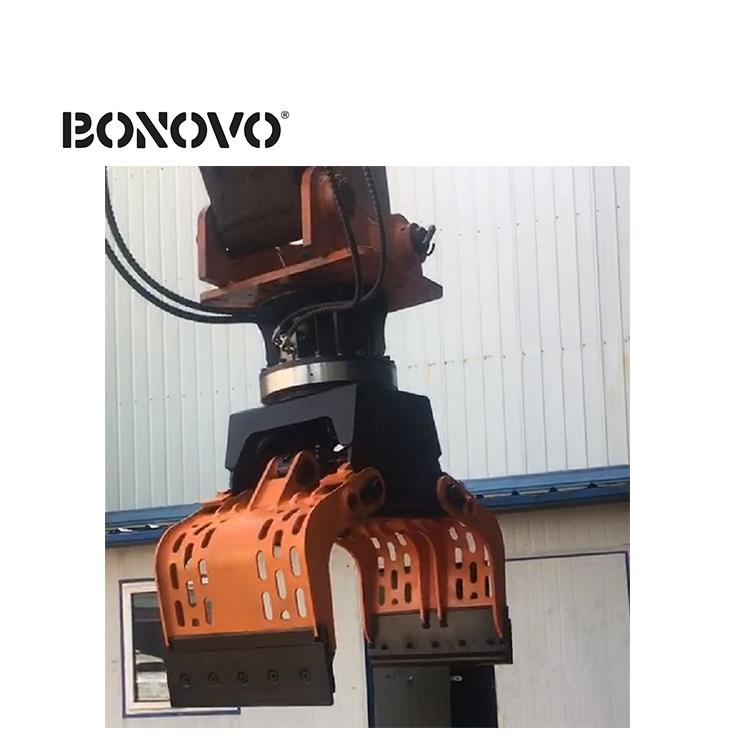 Bonovo Equipment Sales | Excavator Rotating Hydraulic Demotion Grapple - Bonovo