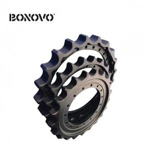 BONOVO ชิ้นส่วนช่วงล่างรถขุด Sprocket Bulldozer Segment Sprocket