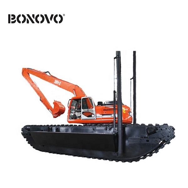 Good quality Cat 301.4 C For Sale - Amphibious Excavator Price New Mini Hydraulic Crawler Excavator with Floating Pontoon - Bonovo - Bonovo