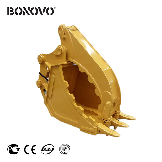 Bonovo good quality excavator grab bucket for attachments business