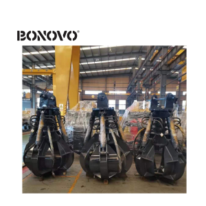 Bonovo Equipment Sales |Taas nga kalidad nga Hydraulic stone grapple alang sa mga excavator - Bonovo