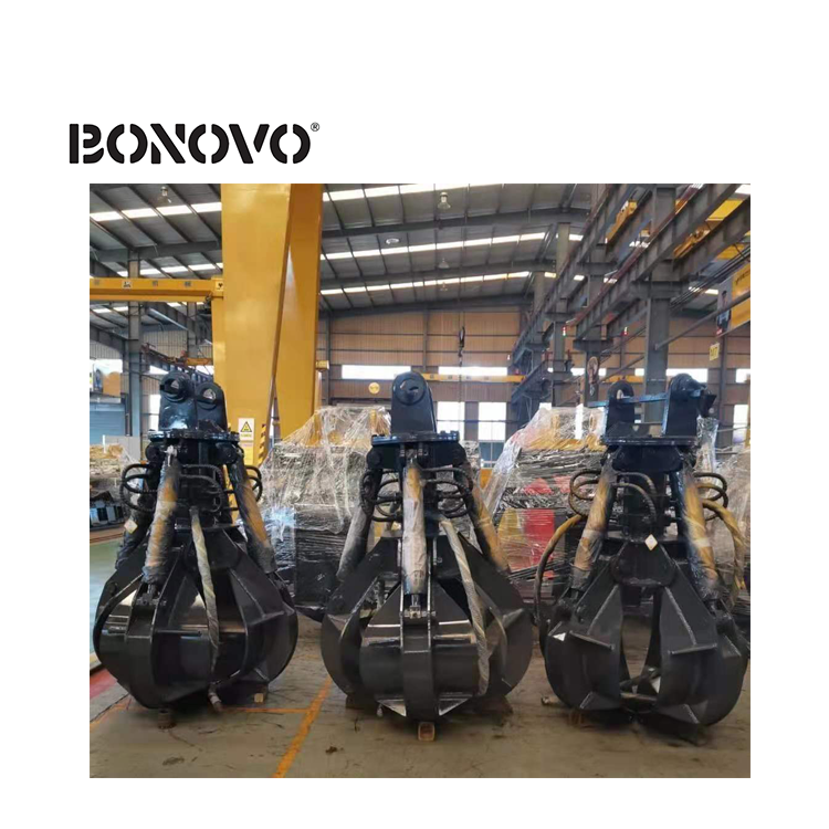 China OEM Excavator Ripper - High quality hydraulic stone grapple for excavators from BONOVO China - Bonovo - Bonovo