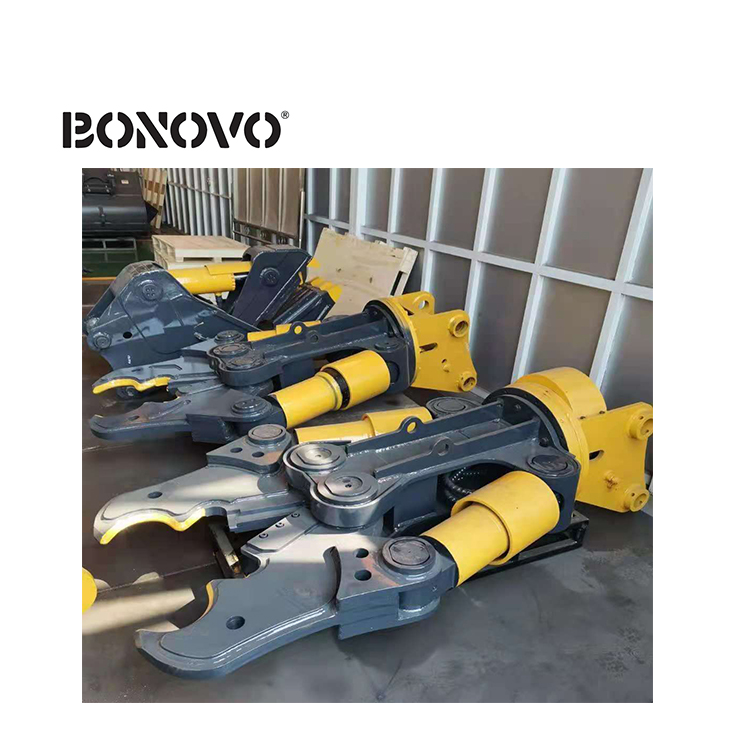 China Gold Supplier for V Ditch Bucket - 360 Degree Rotating hydraulic cutter demolition shear for excavators - Bonovo - Bonovo