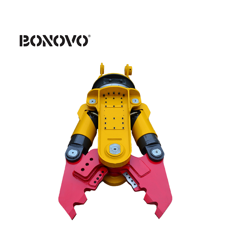 China Gold Supplier for V Ditch Bucket - 360 Degree Rotating hydraulic cutter demolition shear for excavators - Bonovo - Bonovo