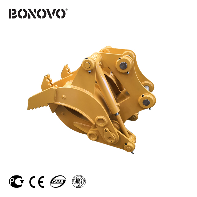 2021 China New Design 1000 Lb Plate Compactor - Hydraulic unrotary grapple from BONOVO, long working life for attachments business - Bonovo - Bonovo