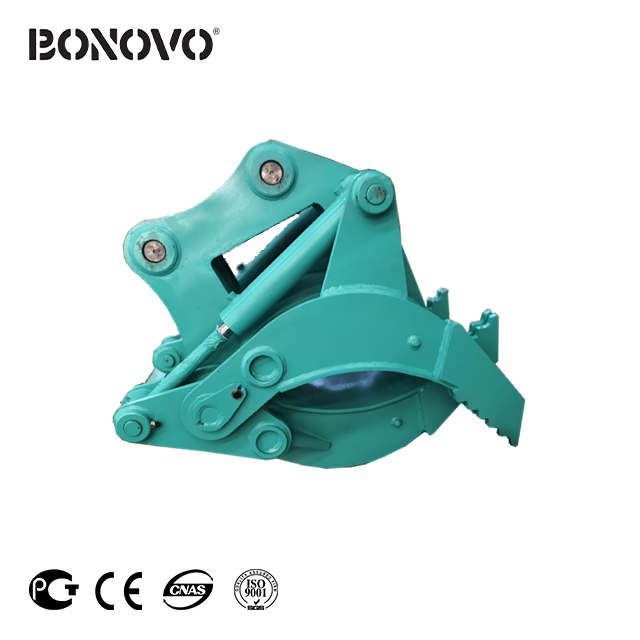 Hydraulic unrotary grapple from BONOVO, long working life for attachments business - Bonovo