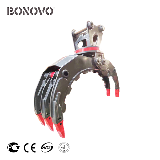 Factory Cheap Hot Mikasa Plate Compactor - Hydraulic 360 degree rotary grapple from BONOVO factory with excellent aftersales service - Bonovo - Bonovo