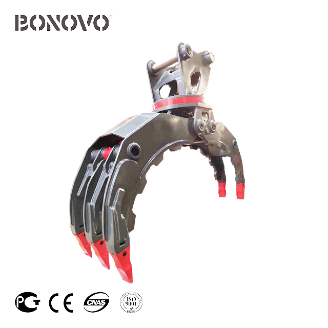 Short Lead Time for Rebar Coupler Types - HYDRAULIC 360 DEGREE ROTARY GRAPPLE - Bonovo - Bonovo