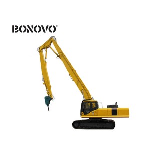 BONOVO EXCAVATOR Peb Ntu Ntev Ntev REACH BOOM & QAB rau kev rhuav tshem - Bonovo