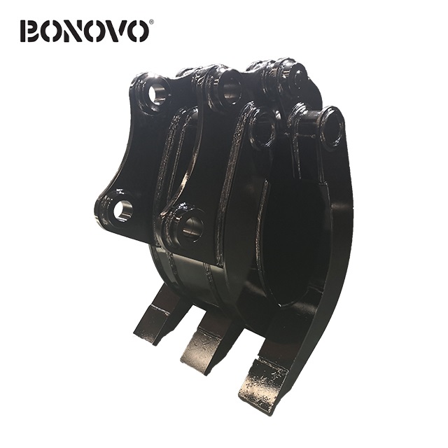 Factory directly supply Tractor Rear Loader Bucket - BONOVO logo design mechanical grapple with ISO9001 certification - Bonovo - Bonovo