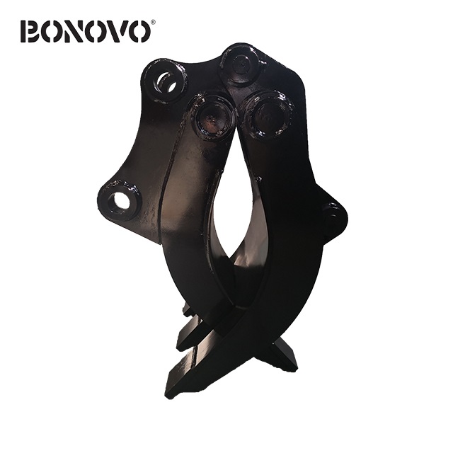 Factory directly supply Tractor Rear Loader Bucket - BONOVO logo design mechanical grapple with ISO9001 certification - Bonovo - Bonovo