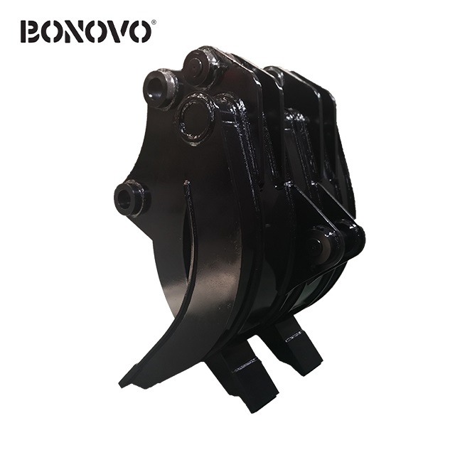 Factory Free sample Cat Mini Excavator Buckets - BONOVO logo design mechanical grapple with ISO9001 certification - Bonovo - Bonovo