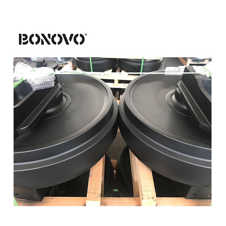 Professional Design Excavator Track Pads Supplier –
 BONOVO Undercarriage Parts Excavator Track Front Idler Wheel EX110 EX120 EX130 EX135 – Bonovo