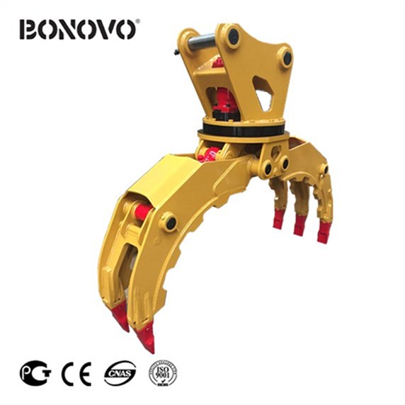 Factory wholesale Heavy Duty Track Rollers - BONOVO factory direct sale hydraulic 360 degree rotary grapple with aftersale service - Bonovo - Bonovo