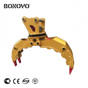විශිෂ්ට අලෙවියෙන් පසු සේවාවක් සහිත බොනොවෝ කර්මාන්ත ශාලාවෙන් හයිඩ්‍රොලික් අංශක 360 රොටරි ග්‍රැප්ල් - Bonovo