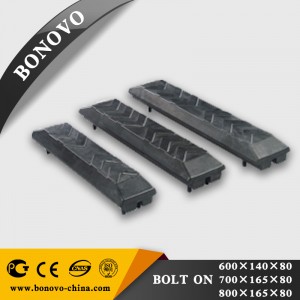 New Arrival China Small Rubber Tracks For Sale –
  BONOVO Undercarriage Parts Bolt-on Rubber Pad for 1-30 ton Excavator – Bonovo