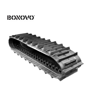 BONOVO انڊر ڪيريج جا پرزا Excavator ربر ٽريڪ ربر ڪريلر اسيمبلي - بونووو